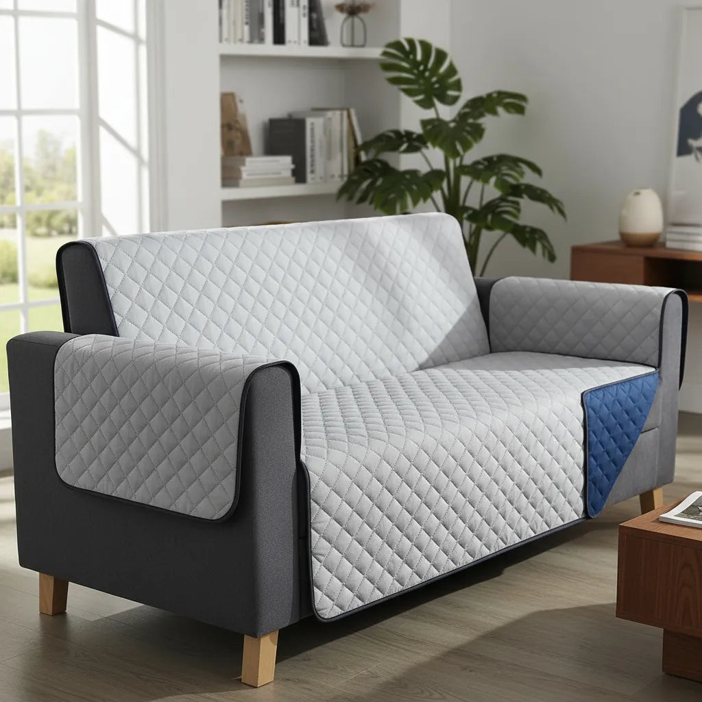 Protector Sofá, Forro, Mueble, Doble Faz 2 Puestos