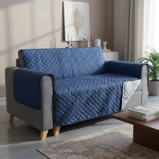 Protector Sofá, Forro, Mueble, Doble Faz 2 Puestos