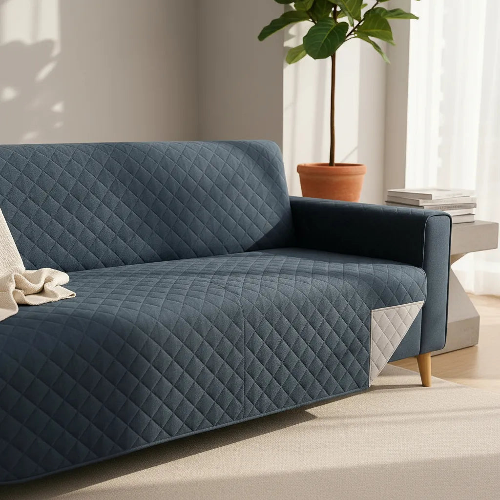 Protector Sofá, Forro, Mueble, Doble Faz 2 Puestos